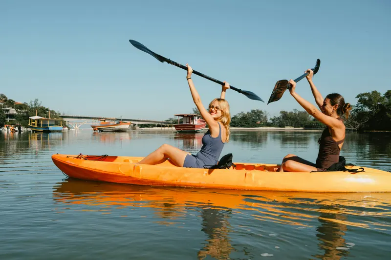 Kayaking on the water