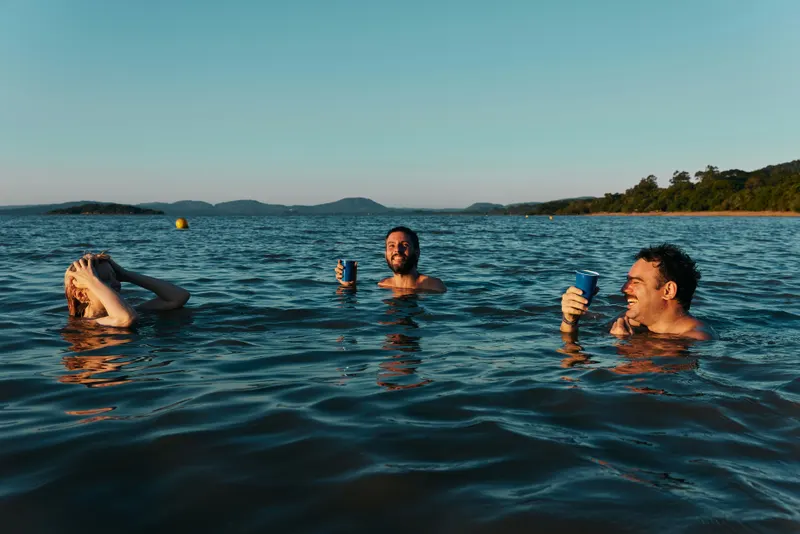 Swimmers in the sea
