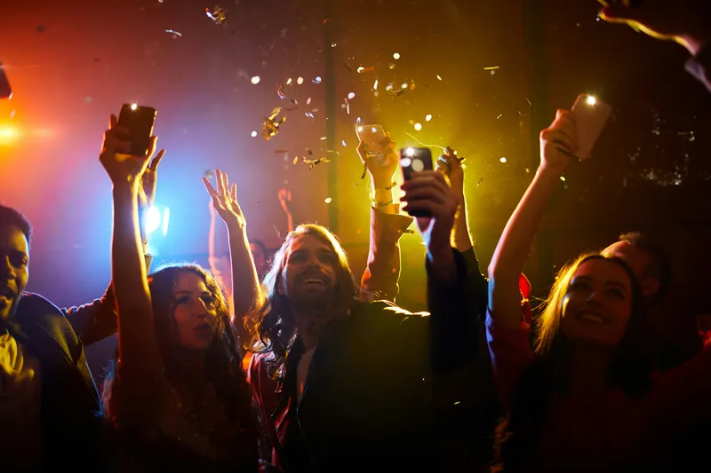 People out clubbing