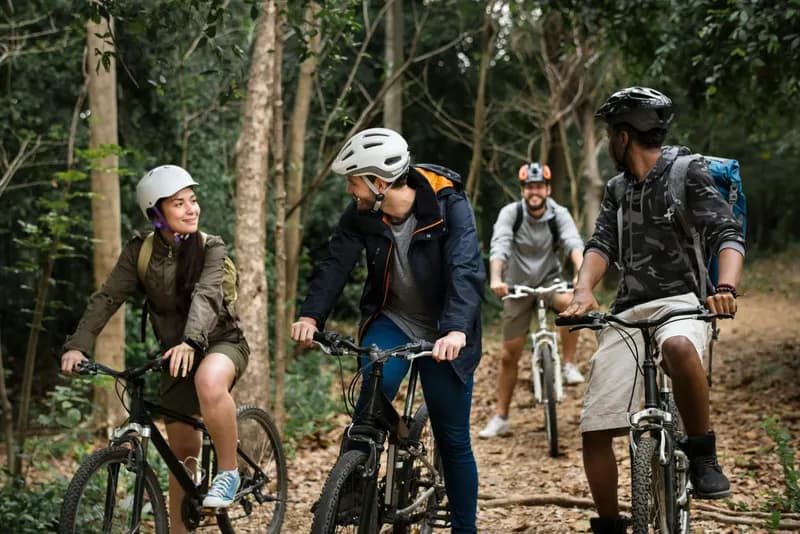 People cycling