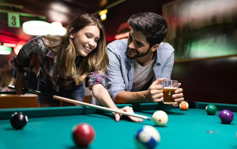 Playing pool